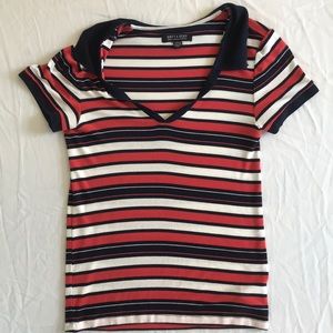 Striped Collared Soft and Sexy Tee